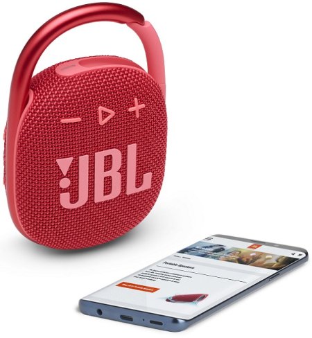 6 - Акустична система JBL Clip 4 Red
