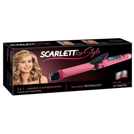 1 - Випрямляч Scarlett SC-HS60T50 рожевий