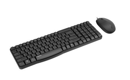 0 - Комплект (клавіатура, миша) Rapoo NX1820 Black