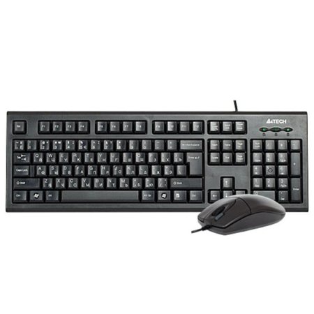 1 - Комплект (клавіатура, миша) A4Tech KR-8520D Black