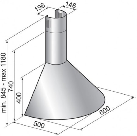 3 - Витяжка Freggia CHT16W