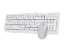 3 - Комплект (клавіатура, миша) A4Tech F1512 White