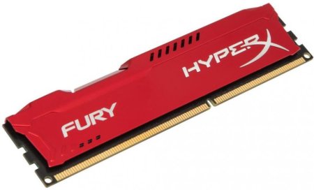 4 - Оперативна пам'ять DDR3 4GB/1600 Kingston HyperX Fury Red (HX316C10FR/4)