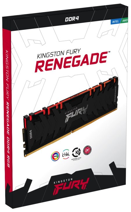 8 - Оперативна пам'ять DDR4 2x8GB/4000 Kingston Fury Renegade RGB (KF440C19RBAK2/16)