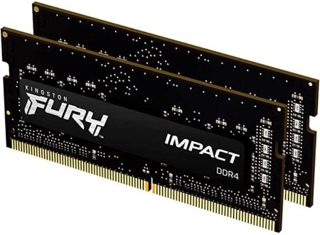 0 - Оперативна пам'ять SO-DIMM 2x16GB/2933 DDR4 Kingston Fury Impact (KF429S17IBK2/32)