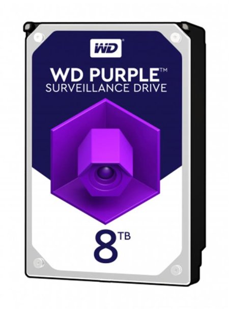 0 - Жорсткий диск HDD SATA 8 TB WD Purple 7200rpm 256MB (WD82PURZ)