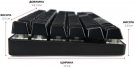 7 - Комплект (клавіатура, миша) Motospeed CK888 Outemu Red Silver/Black
