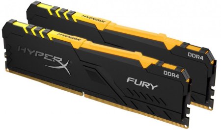 2 - Оперативна пам'ять DDR4 2x16GB/2666 Kingston HyperX Fury RGB (HX426C16FB4AK2/32)