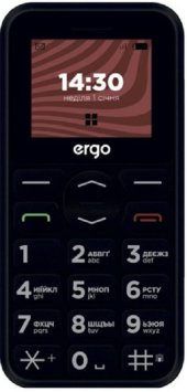 Мобільний телефон Ergo R181 Dual Sim Black