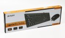 3 - Комплект (клавіатура, миша) A4Tech KR-8372 Black