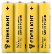 Батарейка ENERLIGHT Super Power AAA (R03) FOL 4 (ціна за блістер)