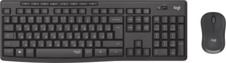 0 - Комплект (клавіатура, миша) бездротовий Logitech MK295 Combo Black