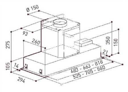 1 - Витяжка Zirtal CT-STYLE 90