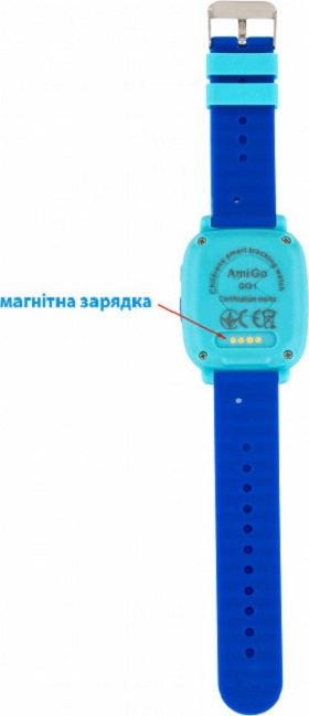 3 - Смарт-годинник AmiGo GO001 iP67 Blue