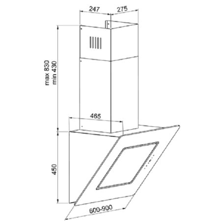 1 - Витяжка Zirtal FESTA 60 WH