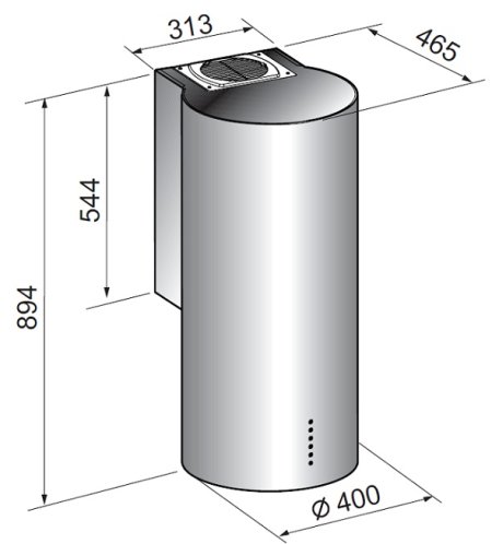 3 - Витяжка Zirtal KD-CL WH