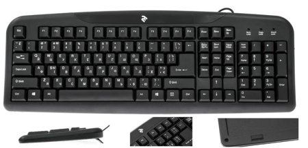 0 - Клавіатура 2E KS 101 USB Black