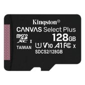 Карта пам'яті Kingston 128GB microSDXC C10 UHS-I R100MB/s Canvas Select Plus