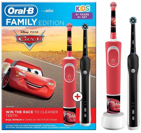 0 - Зубна щітка Braun Oral-B PRO 700 D16.513.1U + D100.410.2K Cars (Family Edition)