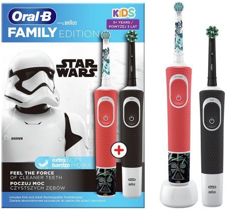 0 - Зубна щітка Braun Oral-B D100.413.1 Star Wars + Vitality D100.410.2K (Family Edition)