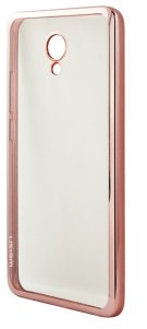 0 - Чохол TPU Meizu M5 Note з рожевим кантом