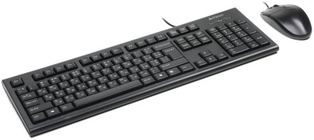 7 - Комплект (клавіатура, миша) A4Tech KR-8520D Black
