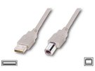 0 - Кабель USB 2.0 AM/BM 1 ferite, пакет, 3 м., белый 8 099