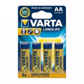 Батарейка VARTA LONGLIFE AA BLI 4 ALKALINE (ціна за блістер)