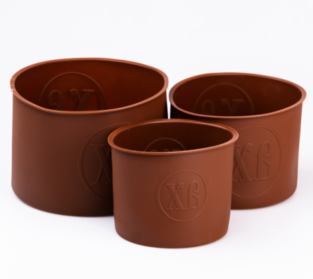 0 - Набір форм для випічки пасок 10,5/9/8,5 см силіконових, коричневий HP35556