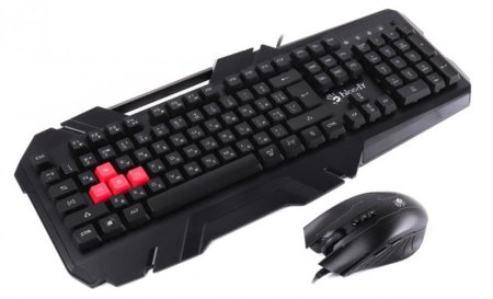 3 - Комплект (клавіатура, миша) A4Tech B2500 Bloody Black