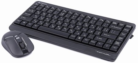 2 - Комплект (клавіатура, миша) бездротовий A4Tech FG1112 Black