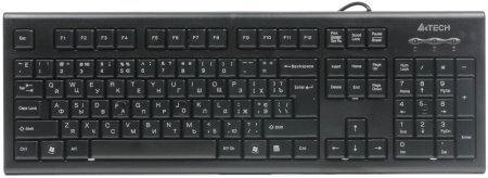 3 - Комплект (клавіатура, миша) A4Tech KR-8520D Black