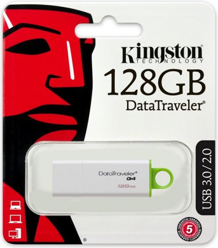 2 - USB флеш 128 GB Kingston USB 3.0 DTI Gen.4