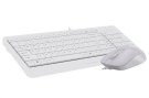 2 - Комплект (клавіатура, миша) A4Tech F1512 White