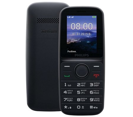 0 - Мобільний телефон Philips E109 Xenium Black