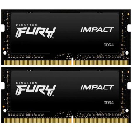 0 - Оперативна пам'ять SO-DIMM 2x16GB/2933 DDR4 Kingston Fury Impact (KF429S17IB1K2/32)