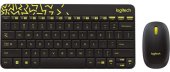 Комплект (клавіатура, миша) бездротовий Logitech MK240 Black