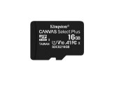 Карта пам'яті Kingston 16GB microSDHC C10 UHS-I R100MB/s Canvas Select Plus
